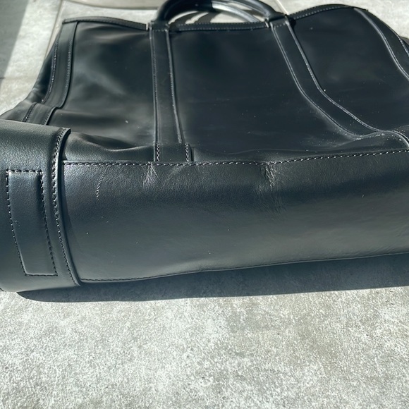 FALOR Falorni La Borse ITALY Black Leather Tote - Picture 2 of 6